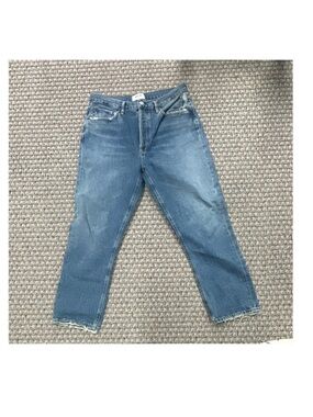 Agolde women’s  Straight-Leg Jeans in Medium Blue Wash